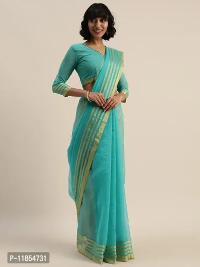 Beautiful Art Silk Saree with Blouse piece-thumb4