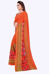 Beautiful Art Silk Saree with Blouse piece-thumb2