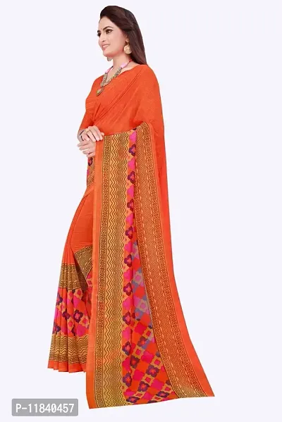 Beautiful Art Silk Saree with Blouse piece-thumb3