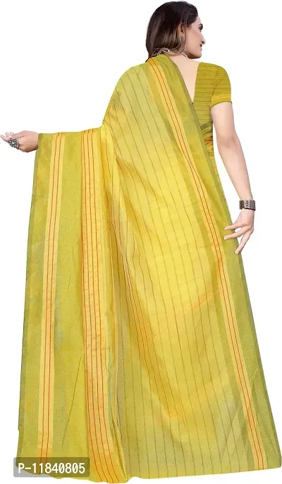 Beautiful Cotton Silk Saree with Blouse piece-thumb3