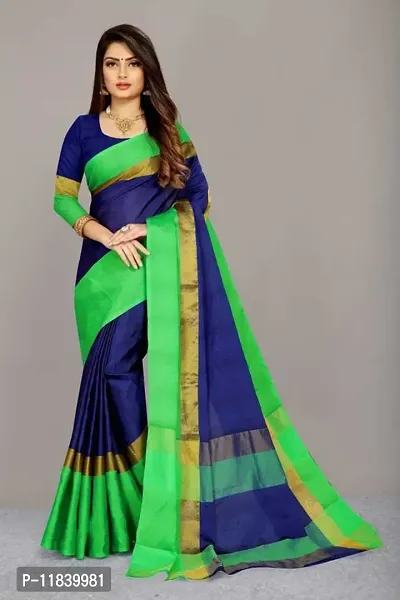 Beautiful Art Silk Saree with Blouse piece