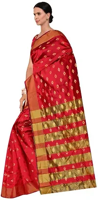 Beautiful Art Silk Saree with Blouse piece-thumb3