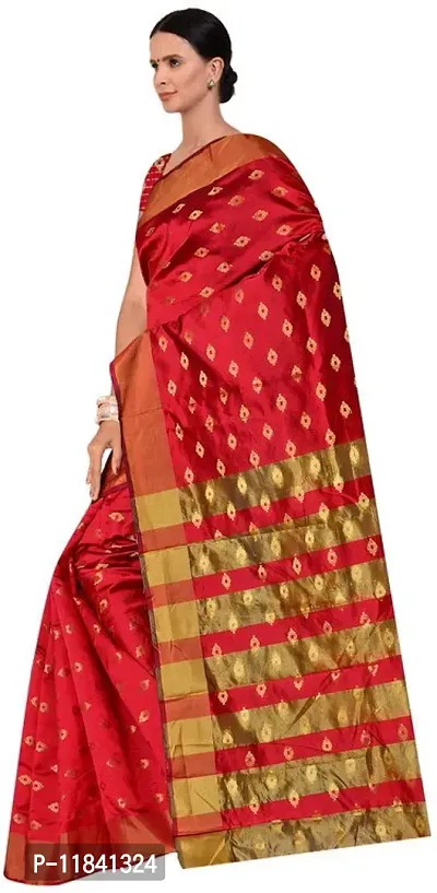 Beautiful Art Silk Saree with Blouse piece-thumb4