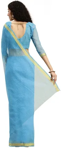 Beautiful Art Silk Saree with Blouse piece-thumb1