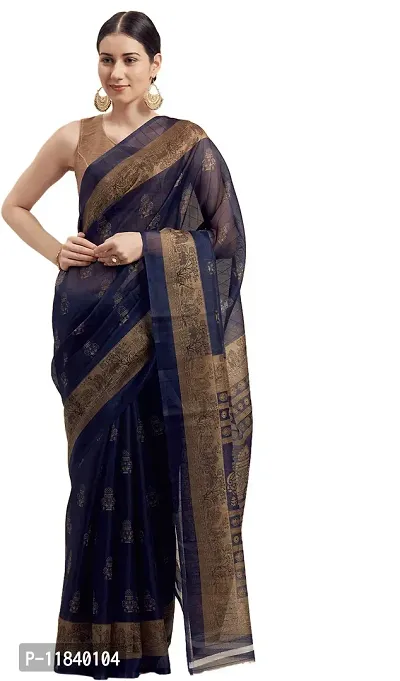 Beautiful Art Silk Saree with Blouse piece