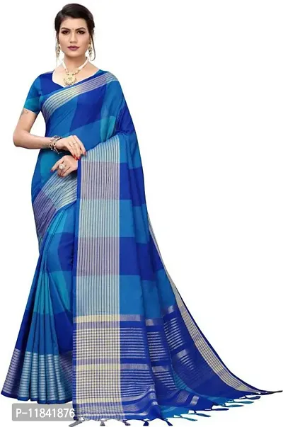 Beautiful Art Silk Saree with Blouse piece-thumb0