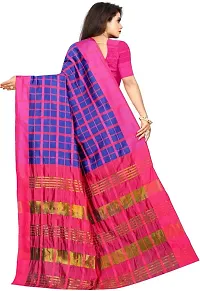 Beautiful Art Silk Saree with Blouse Piece-thumb1