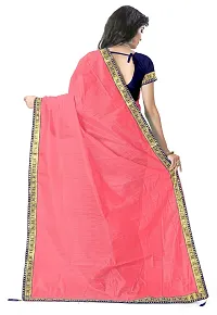 Beautiful Art Silk Saree with Blouse Piece-thumb1