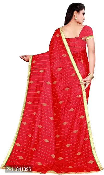 Beautiful Art Silk Saree with Blouse piece-thumb4