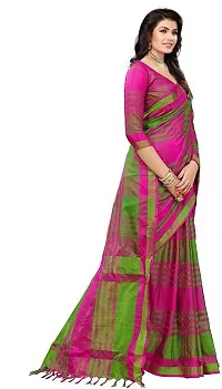 Beautiful Art Silk Saree with Blouse piece-thumb2