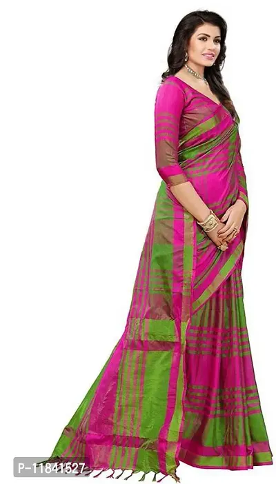 Beautiful Art Silk Saree with Blouse piece-thumb3