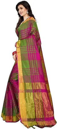 Beautiful Art Silk Saree with Blouse piece-thumb1