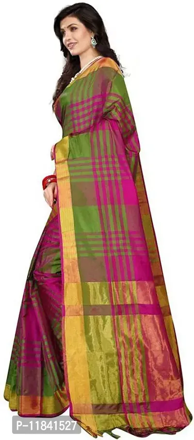 Beautiful Art Silk Saree with Blouse piece-thumb2