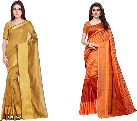 Beautiful Georgette Saree with Blouse Piece Pack Of 2-thumb0