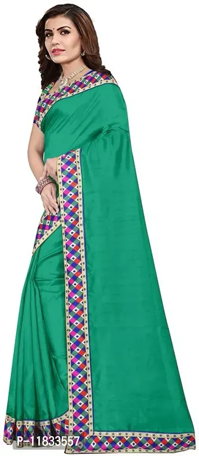 Beautiful Silk Blend Saree with Blouse Piece-thumb2