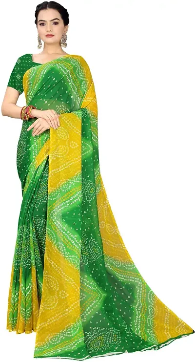 Beautiful Georgette Saree with Blouse piece