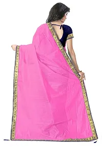 Beautiful Art Silk Saree with Blouse Piece-thumb1