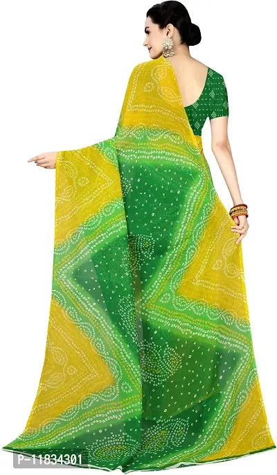 Beautiful Georgette Saree with Blouse Piece-thumb2