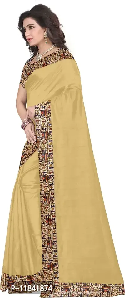 Beautiful Art Silk Saree with Blouse piece-thumb3