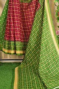 Beautiful Art Silk Saree with Blouse piece-thumb1