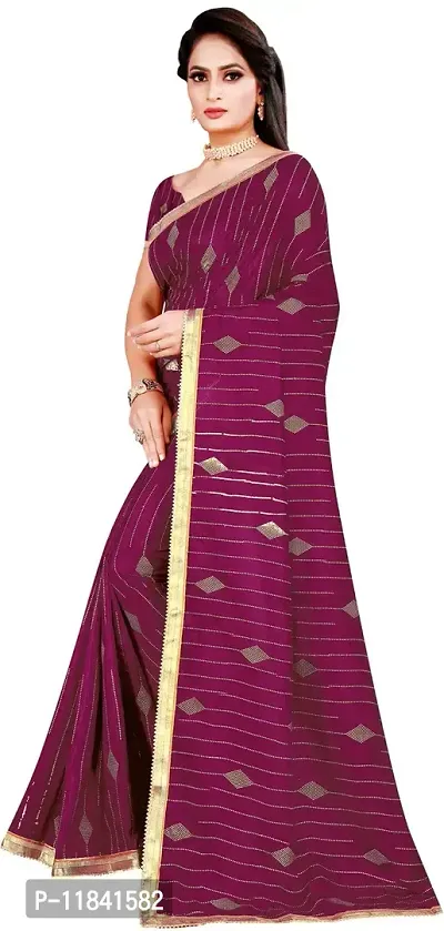 Beautiful Art Silk Saree with Blouse piece-thumb3