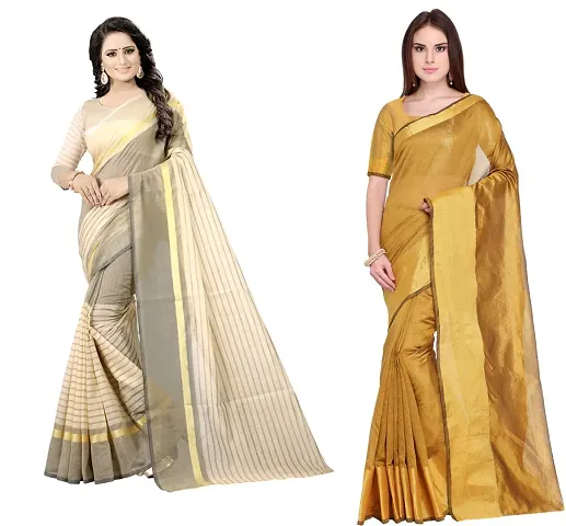 Stylish ComboGeorgette Sarees With Blouse Piece