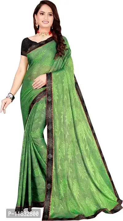 Beautiful Lycra Saree with Blouse Piece