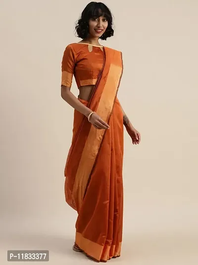 Beautiful Art Silk Saree with Blouse Piece-thumb0