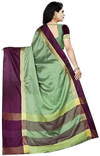 Beautiful Art Silk Saree with Blouse piece-thumb2