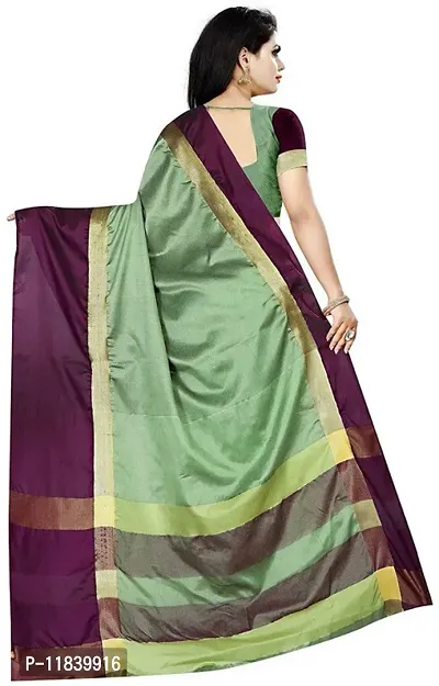 Beautiful Art Silk Saree with Blouse piece-thumb3