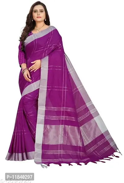 Beautiful Cotton Silk Saree with Blouse piece