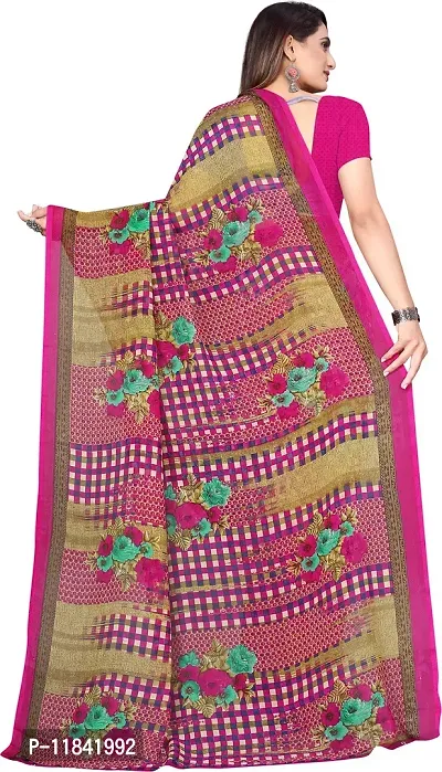 Beautiful Georgette Saree with Blouse piece-thumb3