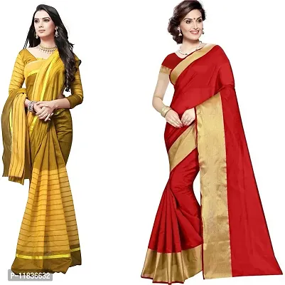 Beautiful Georgette Saree with Blouse Piece Pack Of 2-thumb0