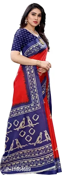 Beautiful Art Silk Saree with Blouse piece-thumb3