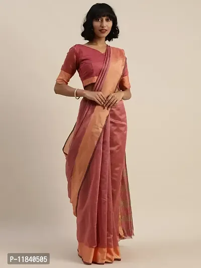 Beautiful Art Silk Saree with Blouse piece-thumb0