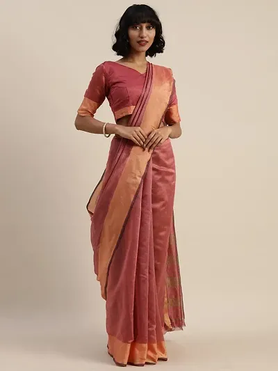 New In Art Silk Saree with Blouse piece 