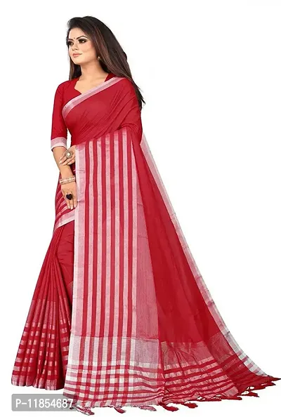 Beautiful Art Silk Saree with Blouse piece-thumb4