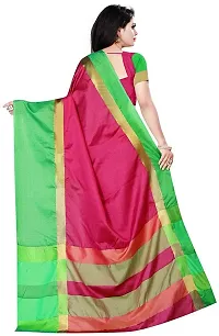 Beautiful Art Silk Saree with Blouse piece-thumb2