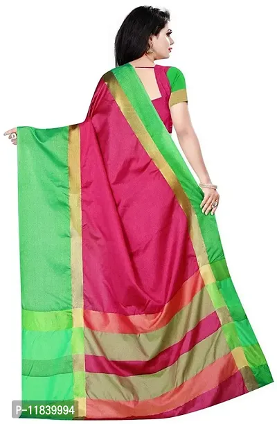 Beautiful Art Silk Saree with Blouse piece-thumb3