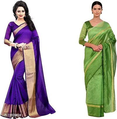 Beautiful Georgette Saree with Blouse Piece Pack Of 2