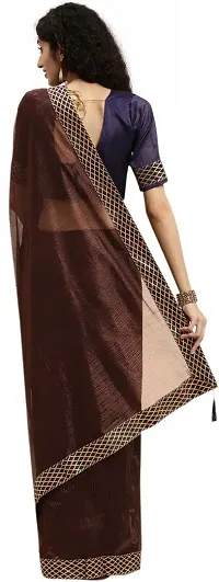 Beautiful Art Silk Saree with Blouse Piece-thumb1