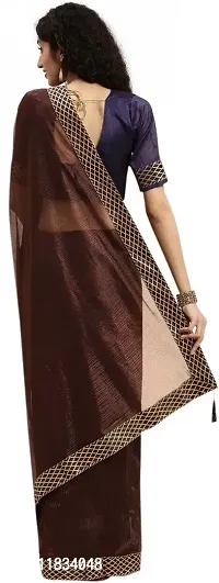 Beautiful Art Silk Saree with Blouse Piece-thumb2