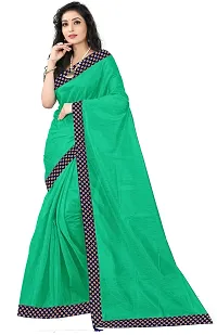 Beautiful Art Silk Saree With Blouse Piece Pack Of 2-thumb1