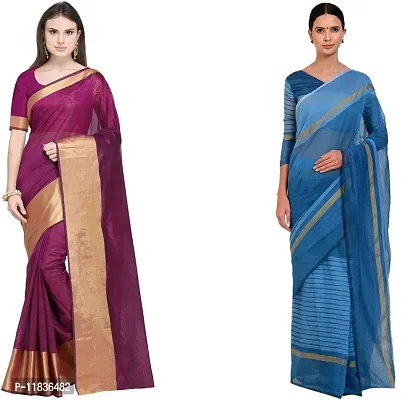 Beautiful Georgette Saree with Blouse Piece Pack Of 2-thumb0