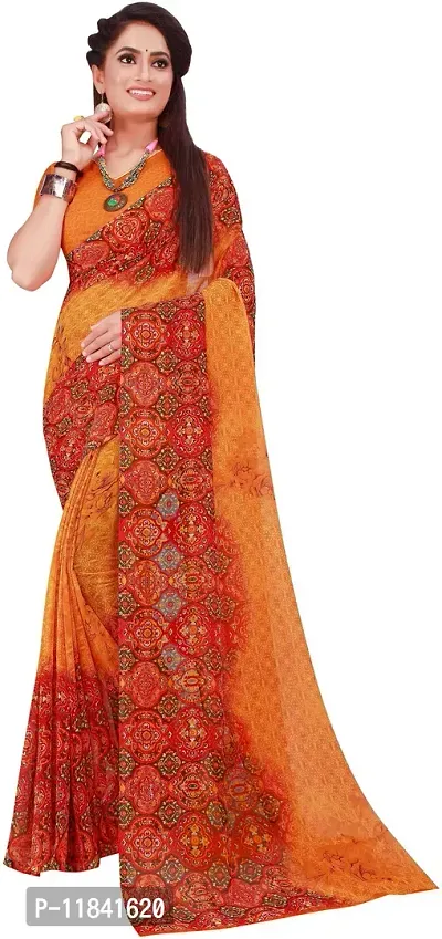 Beautiful Georgette Saree With Blouse Piece Pack Of 2-thumb2