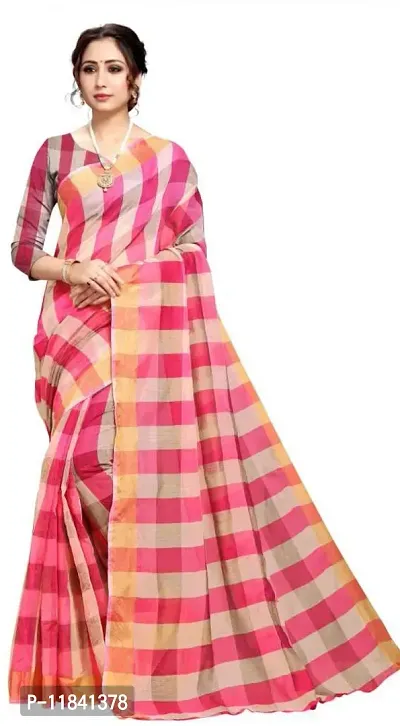 Beautiful Art Silk Saree with Blouse piece-thumb0