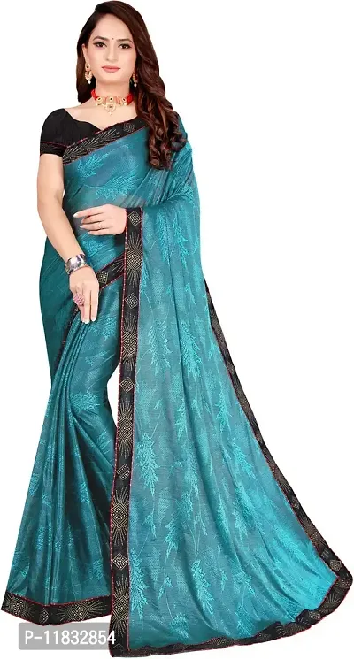 Beautiful Lycra Saree with Blouse Piece