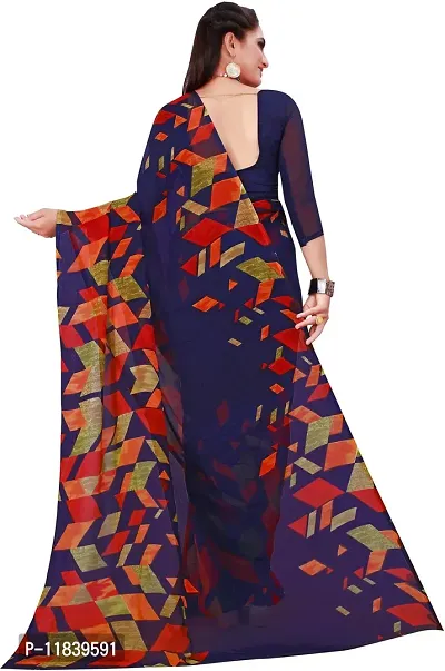 Beautiful Georgette Saree With Blouse Piece Pack Of 2-thumb4