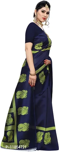 Beautiful Art Silk Saree with Blouse piece-thumb3