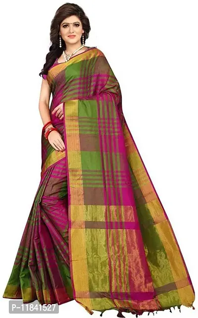 Beautiful Art Silk Saree with Blouse piece-thumb0